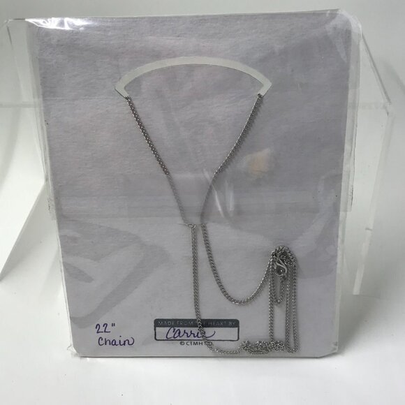 NEW Pendent Necklace with a camera and 2 charms; silver 22" chain - Picture 4 of 5